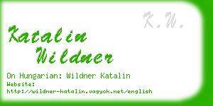 katalin wildner business card